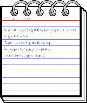 Wittering on Free Regular Font