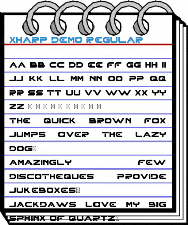 XHARP Demo Regular Font