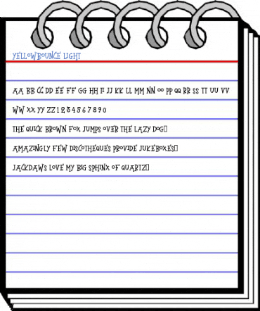 YELLOWBOUNCE Light Font