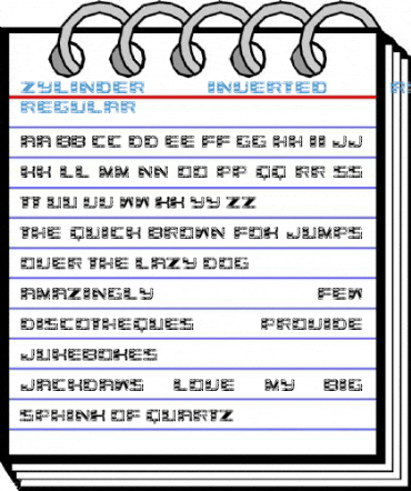 Zylinder Inverted Rustique Regular Font