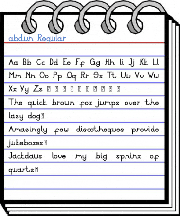 abdun Regular Font
