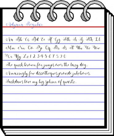 Adyana Regular Font