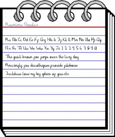 Agamama Regular Font