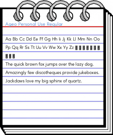 Ageo Personal Use Regular Font