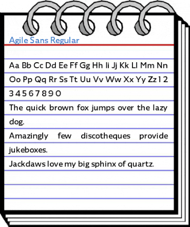 Agile Sans Regular Font