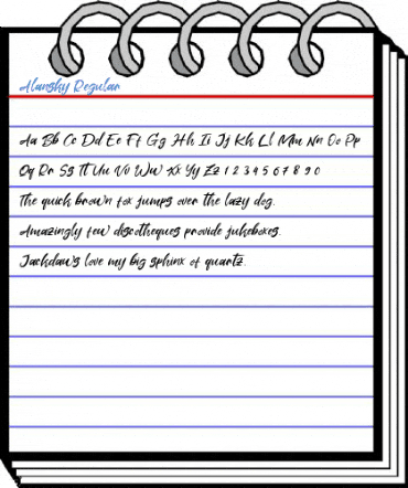 Alansky Regular Font