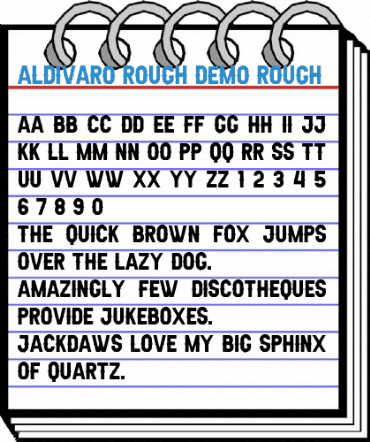 Aldivaro Rough Demo Rough Font