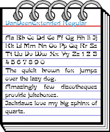 VanVeenExtended Regular Font