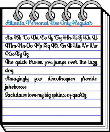 Allianta Personal Use Only Regular Font
