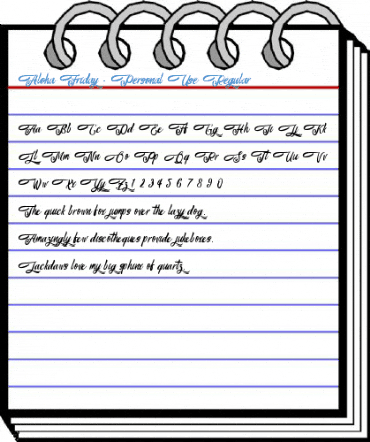 Aloha Friday - Personal Use Regular Font