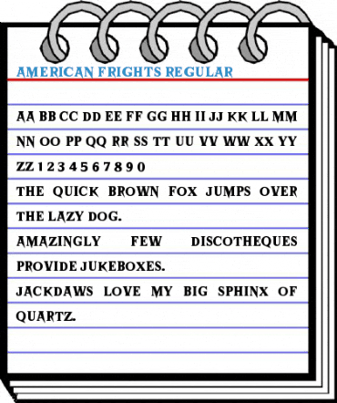 American Frights Regular Font