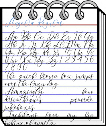 Angelia Regular Font