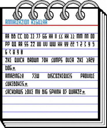 ANNIHILATION Regular Font