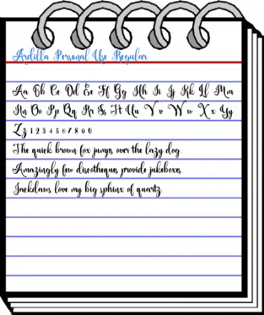 Ardilla Personal Use Regular Font