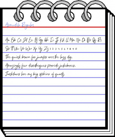 Asmudila Regular Font