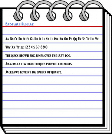 Baisteach Regular Font