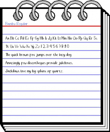 Bambu Regular Font