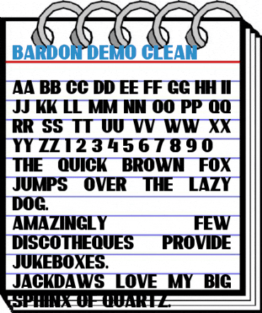 Bardon Demo Clean Font