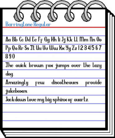 Barringtone Regular Font
