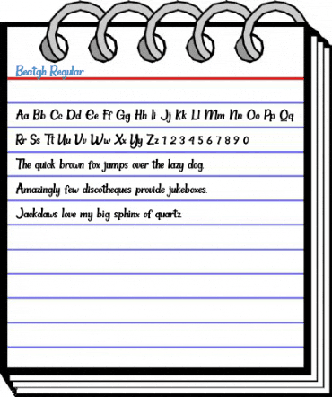 Beatgh Regular Font