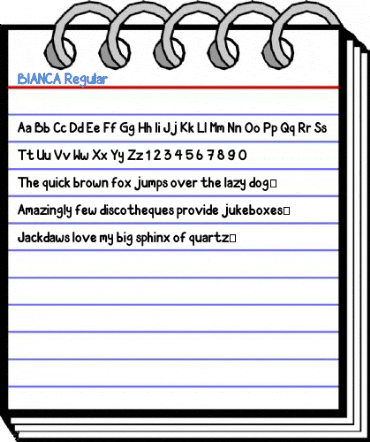 BIANCA Regular Font