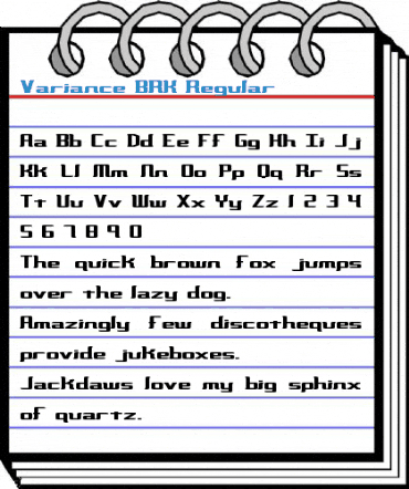 Variance BRK Font