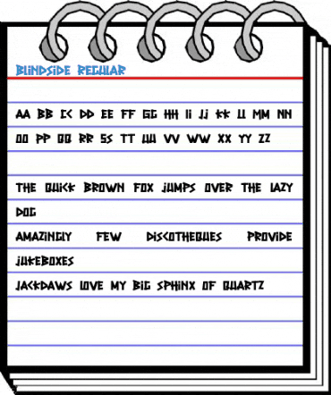 Blindside Regular Font