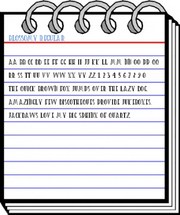 Blossomy Regular Font
