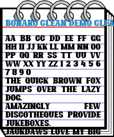 Bonaro Clean Demo Clean Font