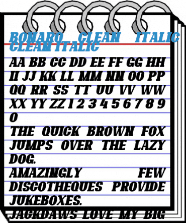 Bonaro Clean Italic Demo Clean Italic Font