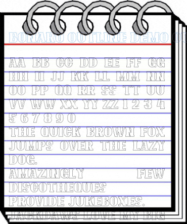 Bonaro Outline Demo Outline Font