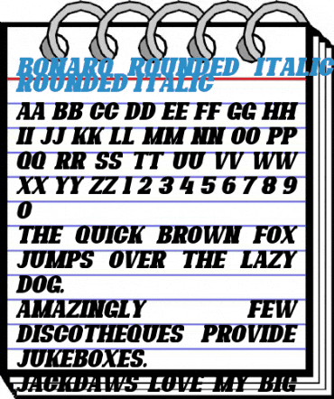 Bonaro Rounded Italic Demo Rounded Italic Font