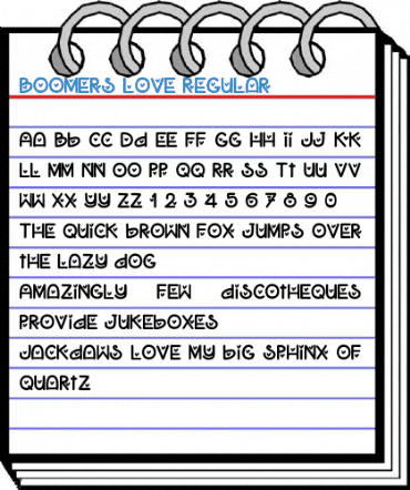 Boomers Love Regular Font