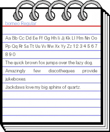 borneo Regular Font
