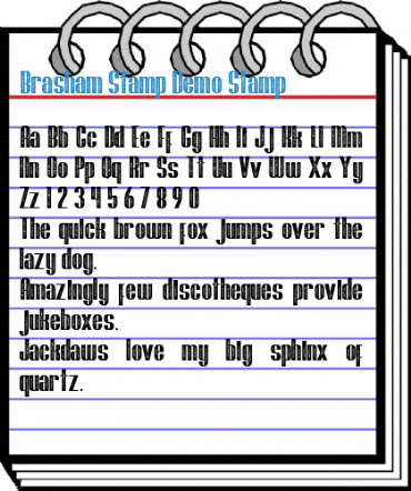 Brasham Stamp Demo Stamp Font