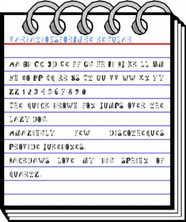 VariationsForImre Regular Font