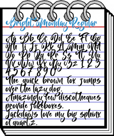 Bright Monday Regular Font