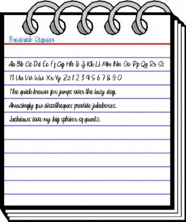 Broderick Regular Font