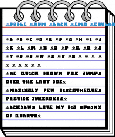 Bubble Frum Black Demo Regular Font