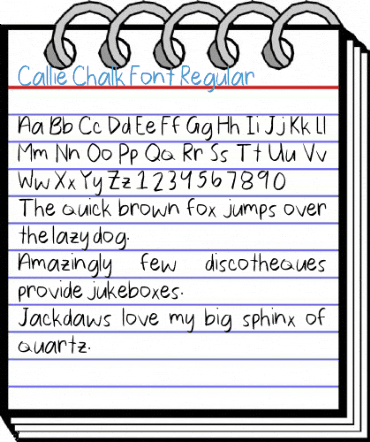 Callie Chalk Font Regular Font