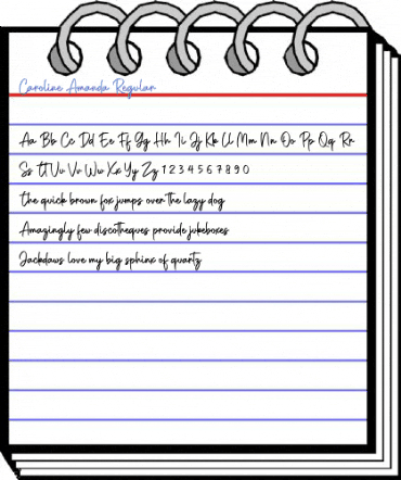 Caroline Amanda Regular Font