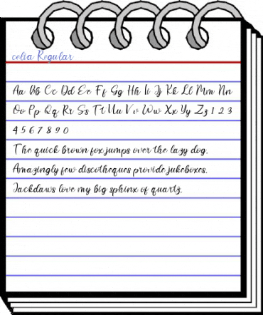 celia Regular Font
