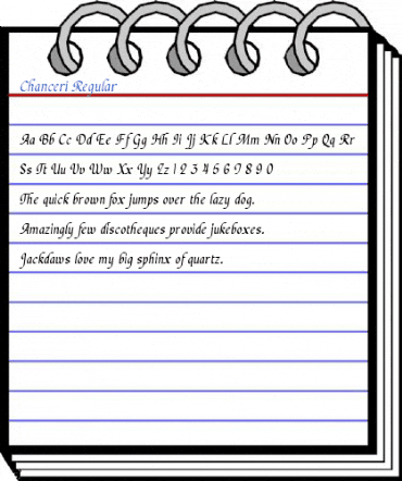 Chanceri Regular Font