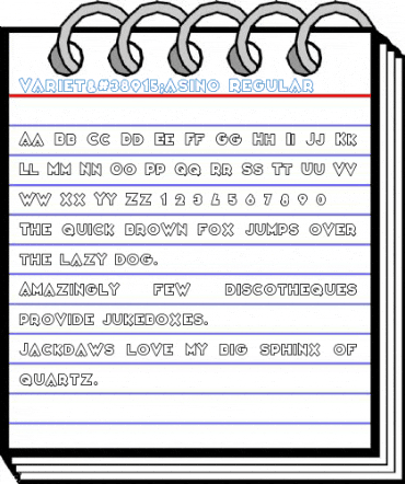 Variet頃asino Regular Font
