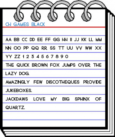 Ch Games Black Font