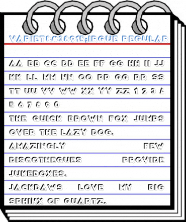 Variet頃irque Regular Font