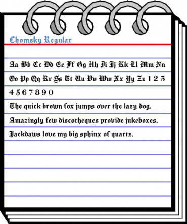 Chomsky Regular Font