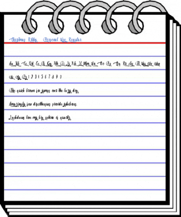 Christmas Ribby - Personal Use Regular Font