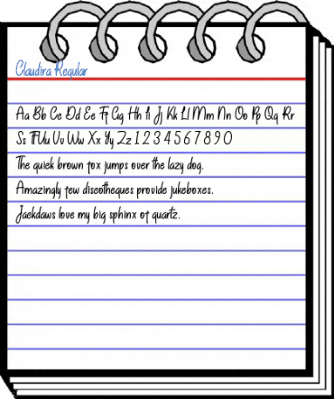Claudira Regular Font