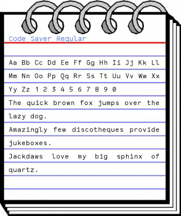 Code Saver Regular Font